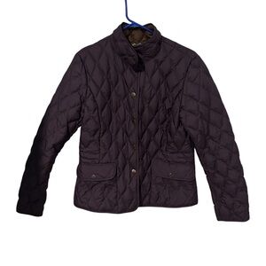 Eddie Bauer Jacket Womens Medium navy Fill Power Goose‎ Down Quilted